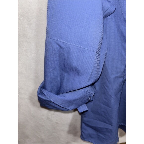 Columbia Shirt Mens XXL Button Up Navy Blue & Maroon Omni Shade Vented Lot Of 2 - Picture 4 of 12